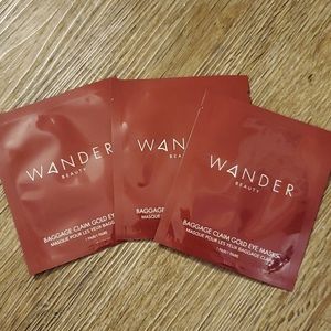 3/$15 Wander Beauty Baggage Claim Gold Eye Masks